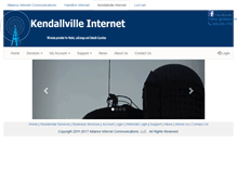 Tablet Screenshot of kendallvilleinternet.com